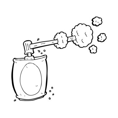 çizgi film sprey sprey kutusu