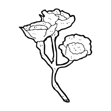 karikatür çiçekler