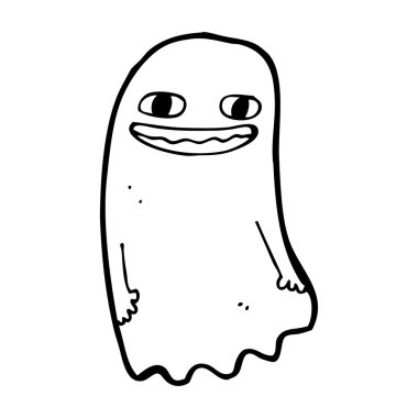 komik karikatür hayalet