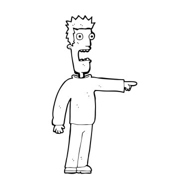 dehşete adam çizgi film