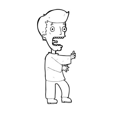 dehşete adam çizgi film