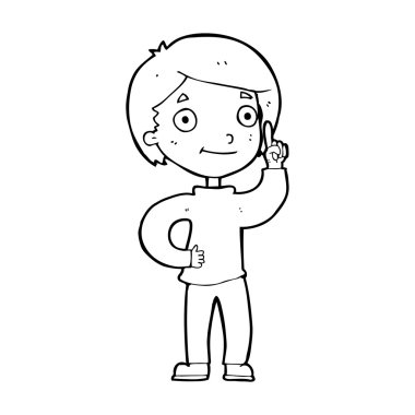 Çizgi filmci çocuk.