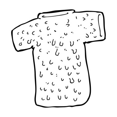 karikatür yünlü tee