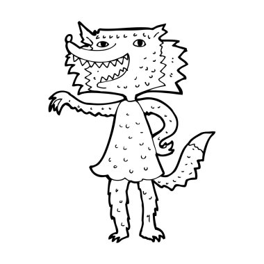 çizgi film kurt kız