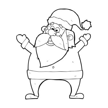 neşeli Noel Baba çizgi film