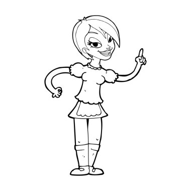 Çizgi film garsonu.