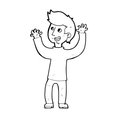 mutlu bir adam çizgi film