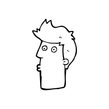 şaşırmış adam çizgi film