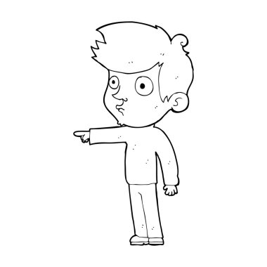 İşaretçi çizgi film çocuk