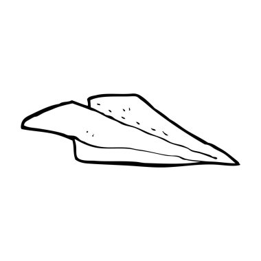 karikatür kağıt uçak