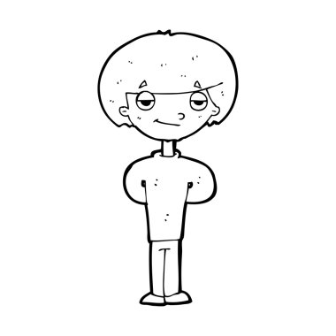 mutlu bir adam çizgi film