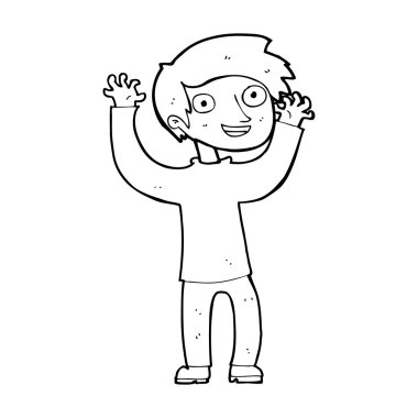 mutlu bir adam çizgi film