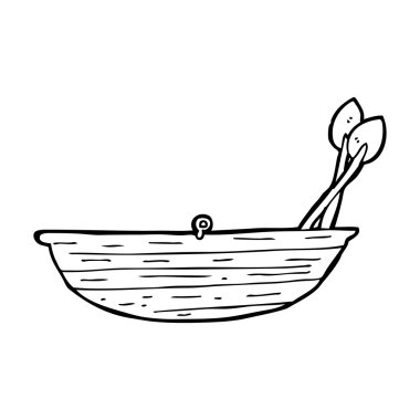 karikatür kürek teknesi