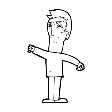 kızgın adam çizgi film