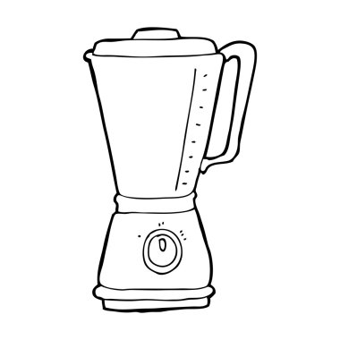karikatür mutfak blender