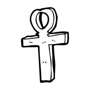 karikatür ankh sembolü