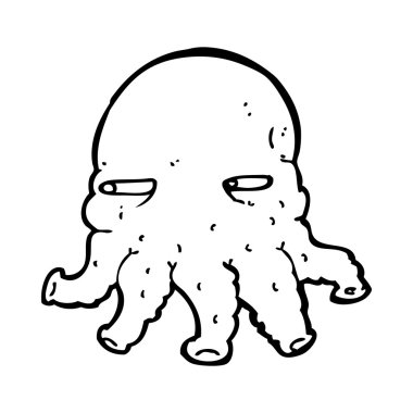 çizgi film uzaylı yüzü