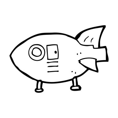 çizgi film uzay roketi