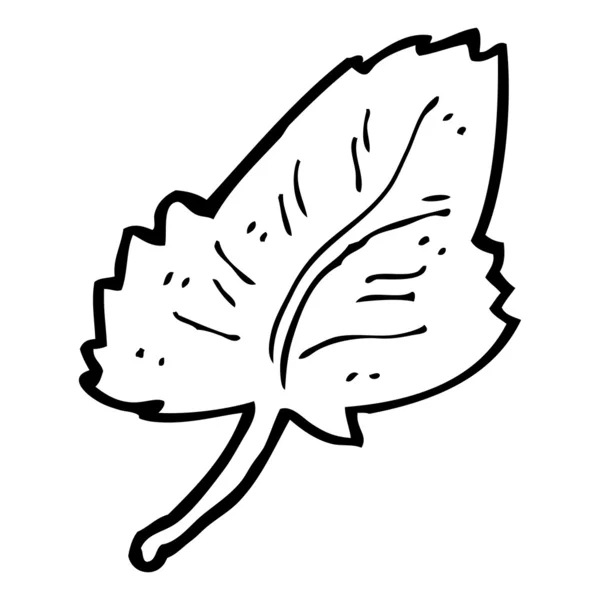 Cartoon leaf symbol — Stock Vector
