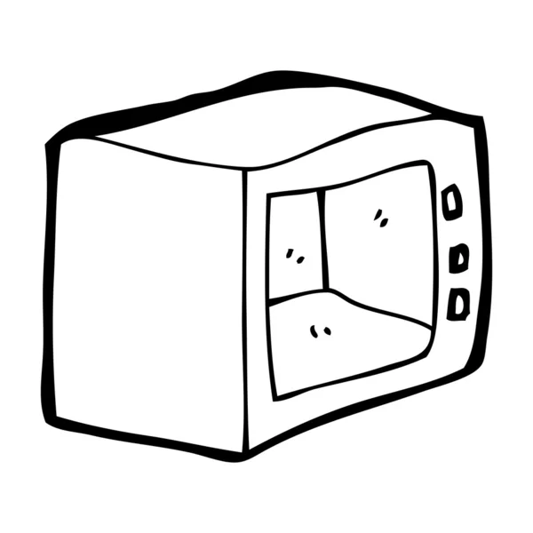 Cartoon mikrovågsugn — Stock vektor