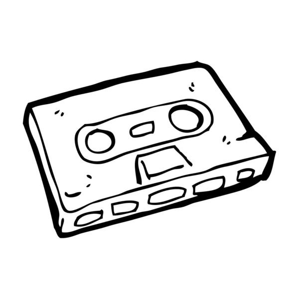 Cartoon cassette tape — Stockvector