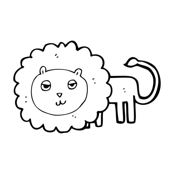 漫画のライオン — ストックベクタ