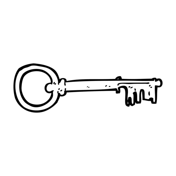 Cartoon-Schlüssel — Stockvektor