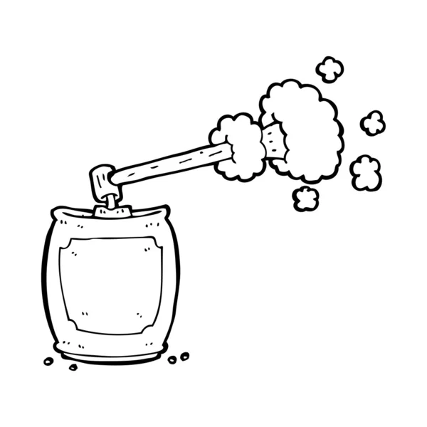 Tecknad aerosol sprayburk — Stock vektor