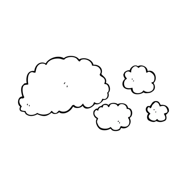 Nube de humo elemento de dibujos animados — Vector de stock