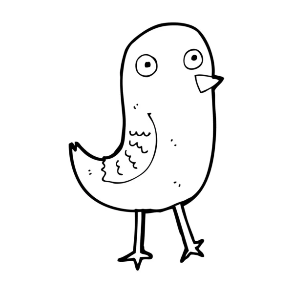 Grappige cartoon vogel — Stockvector