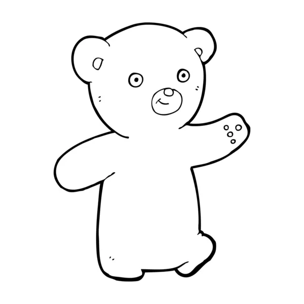 Rajzfilm teddy bear — Stock Vector
