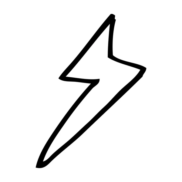 Cartoon lightning bolt symbol — Stock Vector