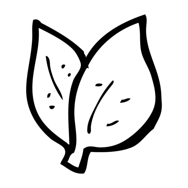 Kreskówka liście symbol — Wektor stockowy