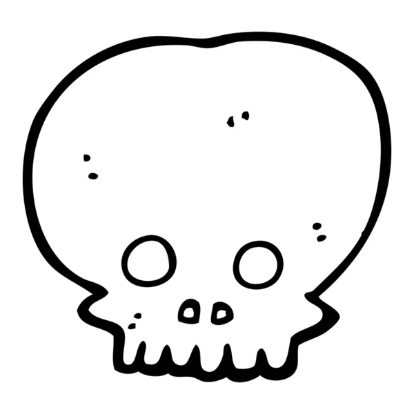 Gruseliges Totenkopf-Symbol — Stockvektor