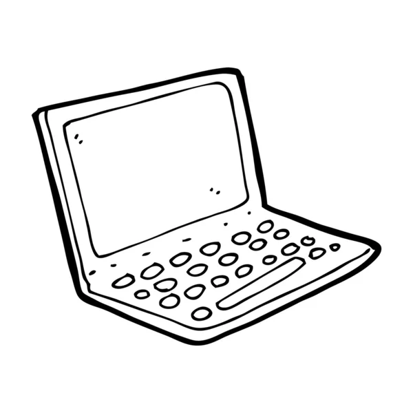 Komputer kreskówka laptop — Wektor stockowy