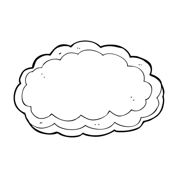 Cartoon decorative cloud — Stock Vector