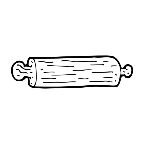 Cartoon rolling pin — Stock Vector