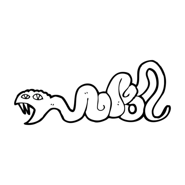 Serpiente de dibujos animados — Vector de stock