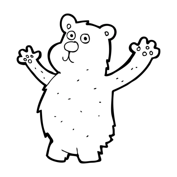 Dibujos animados oso divertido — Vector de stock