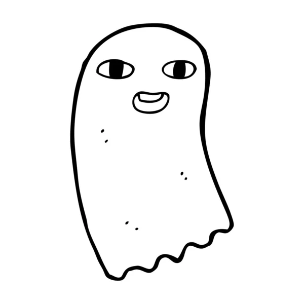 Fantasma divertido de dibujos animados — Vector de stock