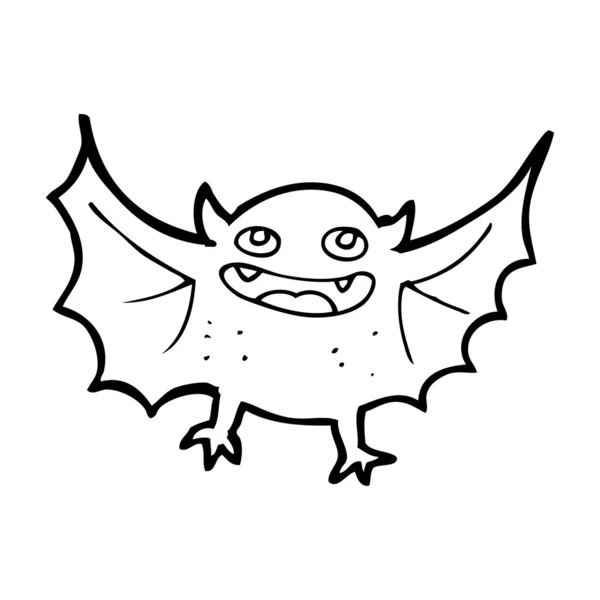 Murciélago vampiro de dibujos animados — Archivo Imágenes Vectoriales