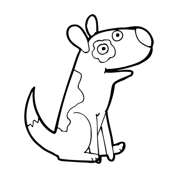 Desenhos animados cão feliz —  Vetores de Stock