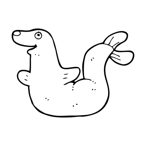Cartoon seal — Stock Vector