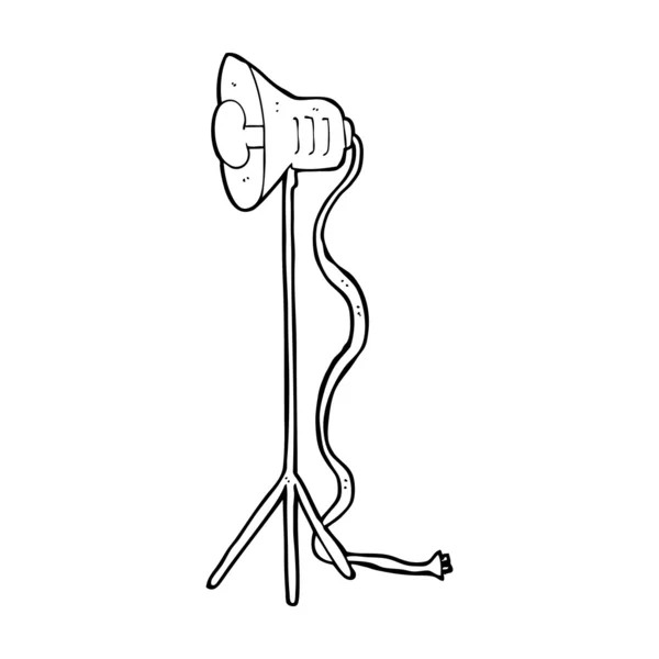 Cartoon fotografie studio lamp — Stockvector