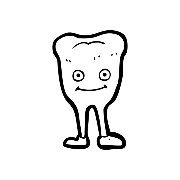 Cartoon happy tooth — Stock Vector