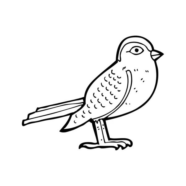 Cartoon garden bird — Stock Vector
