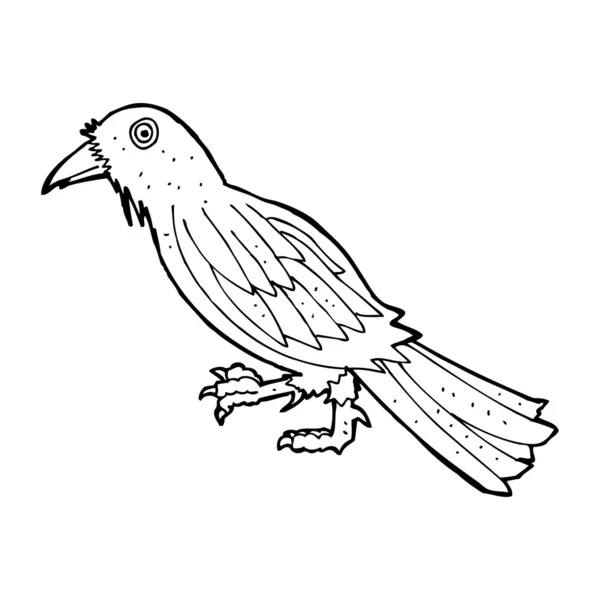 Corbeau de bande dessinée — Image vectorielle