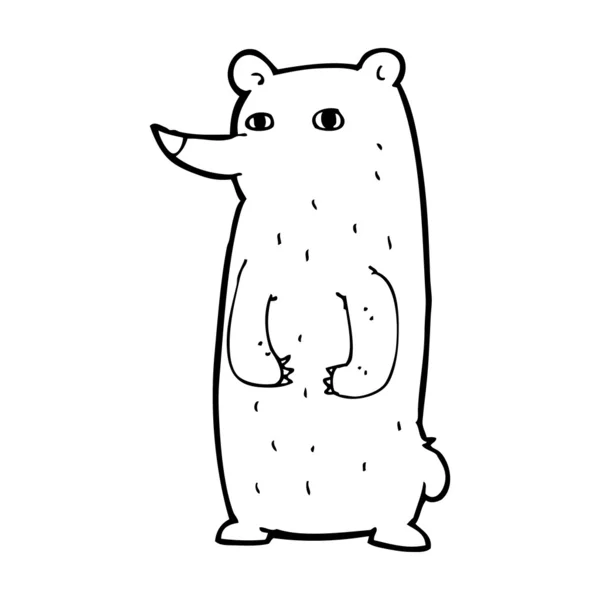 Divertido oso de dibujos animados — Archivo Imágenes Vectoriales
