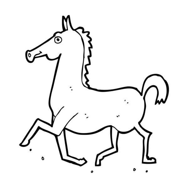 Cartoon paard — Stockvector