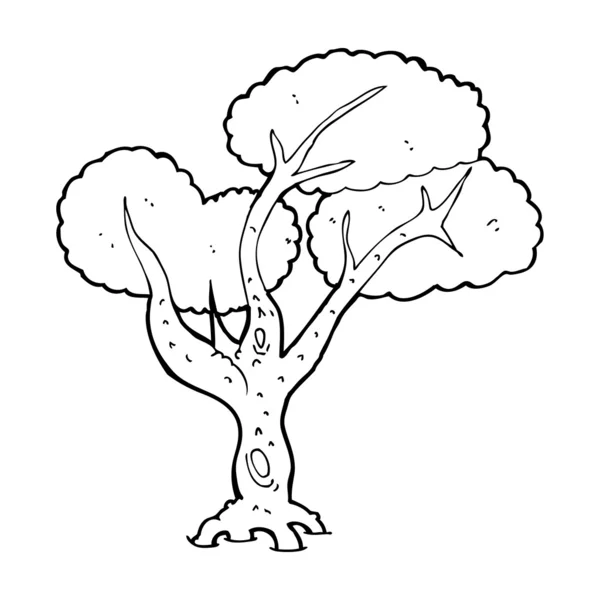 Árbol de dibujos animados — Vector de stock